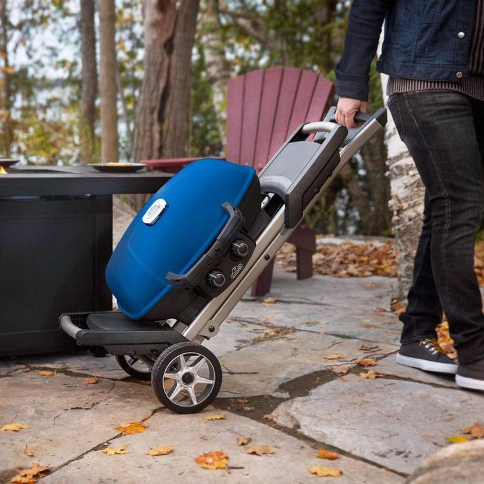 Napoleon 44" TravelQ 285X Portable Freestanding Propane Gas Grill With Griddle - Blue