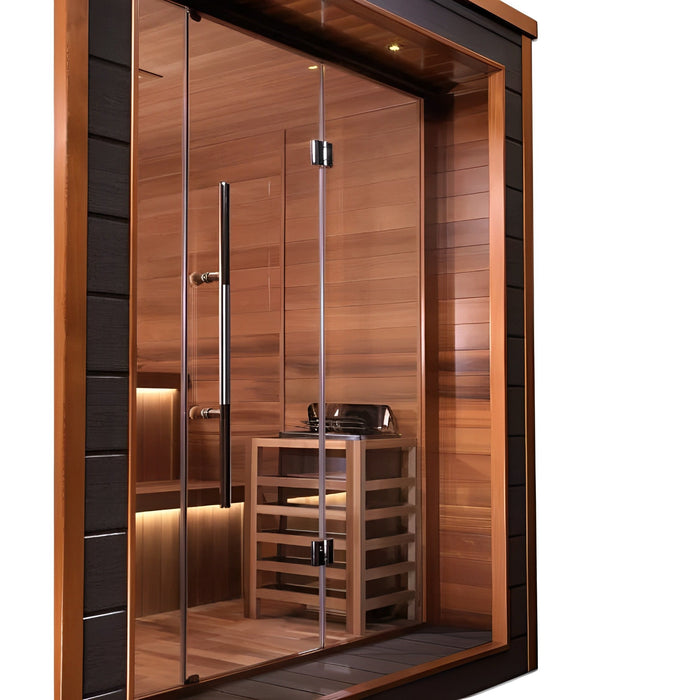 Golden Designs Narvik 2 Person Traditional Steam Sauna - Canadian Red Cedar