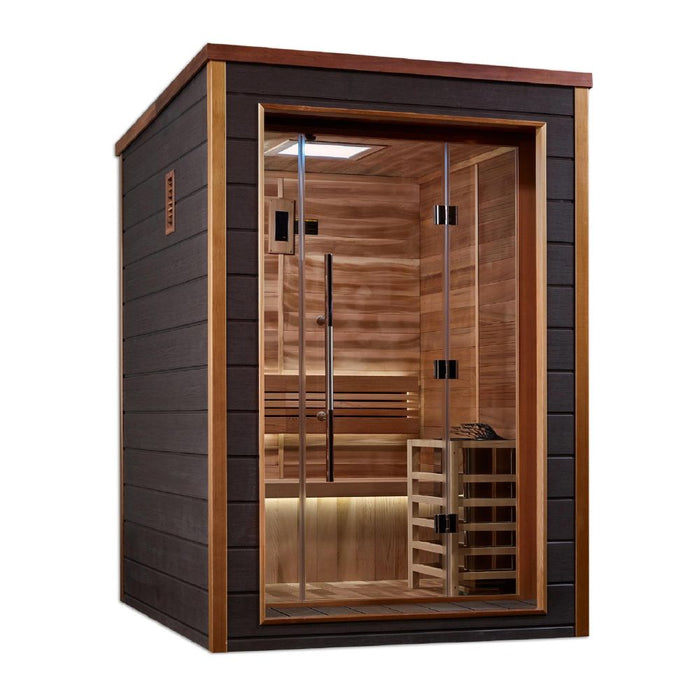 Golden Designs Narvik 2 Person Traditional Steam Sauna - Canadian Red Cedar