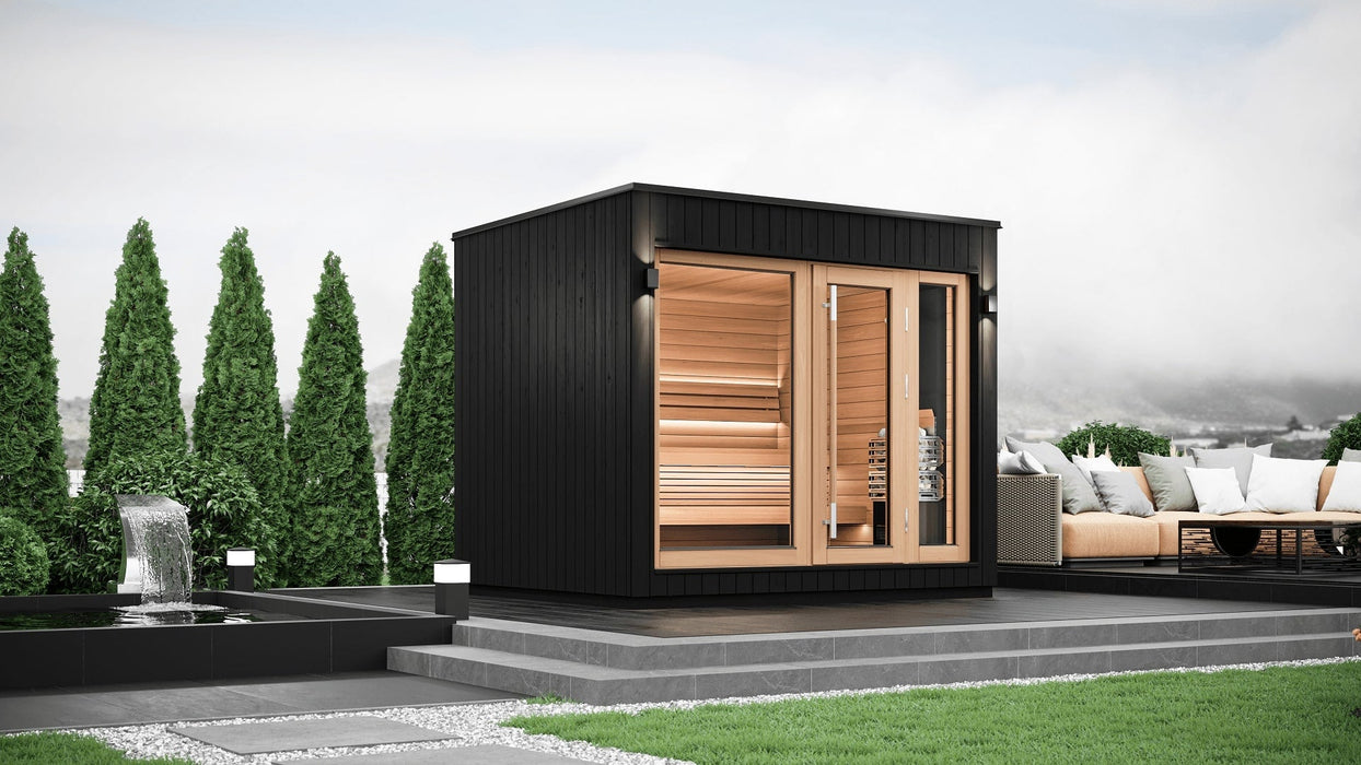 SaunaLife Model G7S Pre-Assembled 6 Person Outdoor Sauna, SL-MODELG7S-L