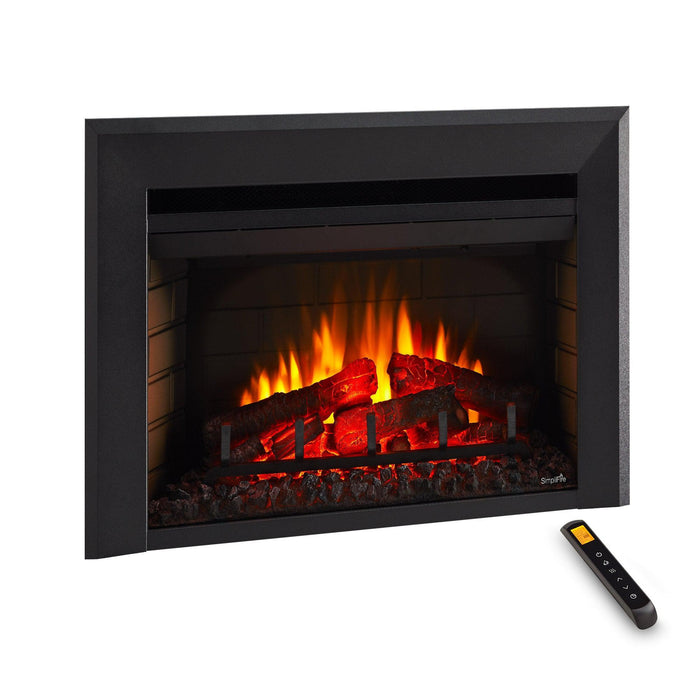 SimpliFire 25" Traditional Built-In Electric Fireplace Insert