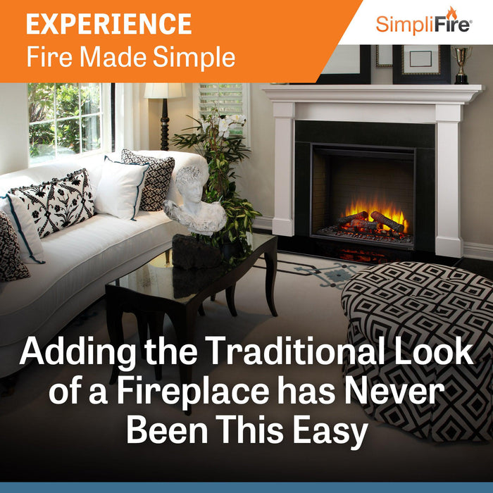 SimpliFire 30" Traditional Built-In Electric Fireplace