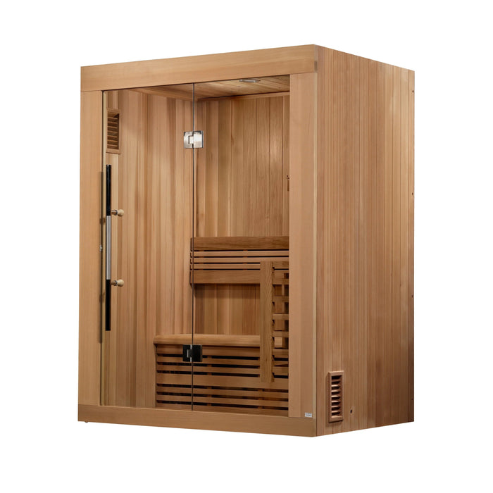 Golden Designs Sundsvall Edition 2 Person Traditional Steam Sauna - Canadian Red Cedar