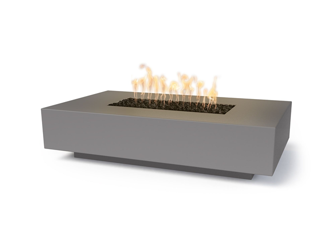 The Outdoor Plus Cabo Linear Concrete Fire Pit + Free Cover