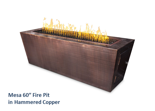 The Outdoor Plus Mesa Fire Pit - Powder Coated + Free Cover