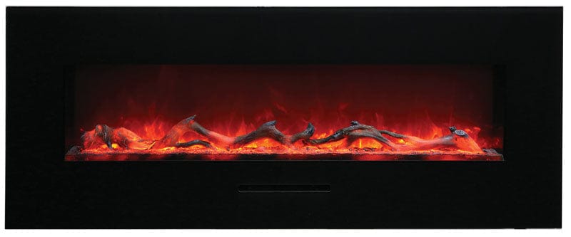 Amantii 48" Wall Mount/Flush Mount Electric Fireplace with Glass Surround