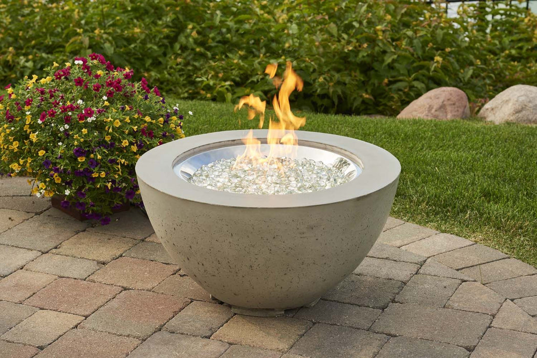 The Outdoor GreatRoom Company Cove Gas Fire Pit Bowl w/Battery Powered Spark ignition, Cast, Round,  29.25", CV-20