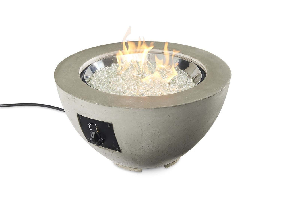 The Outdoor GreatRoom Company Cove Gas Fire Pit Bowl w/Battery Powered Spark ignition, Cast, Round,  29.25", CV-20