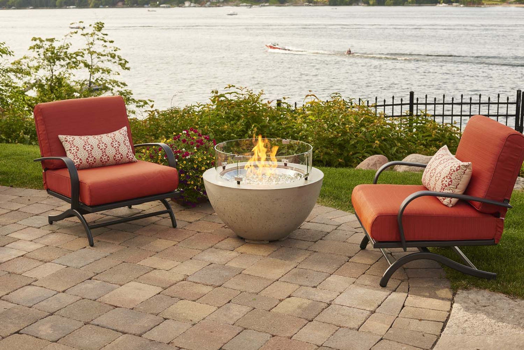 The Outdoor GreatRoom Company Cove Gas Fire Pit Bowl w/Battery Powered Spark ignition, Cast, Round,  29.25", CV-20