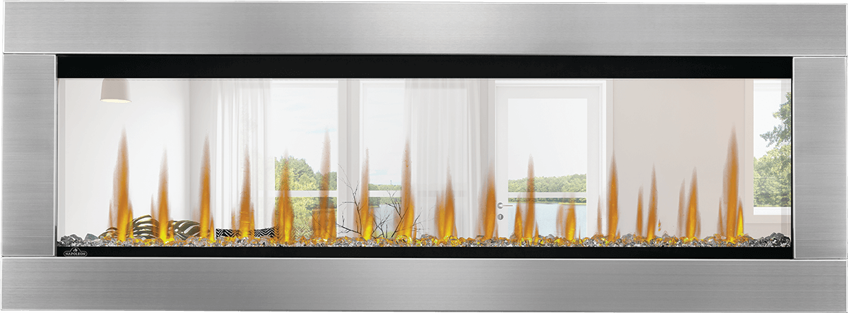 Napoleon 50-In CLEARion Elite See-Through Decorative Stainless Steel Trim Kit - NEFBD50HE-SS-TRIM