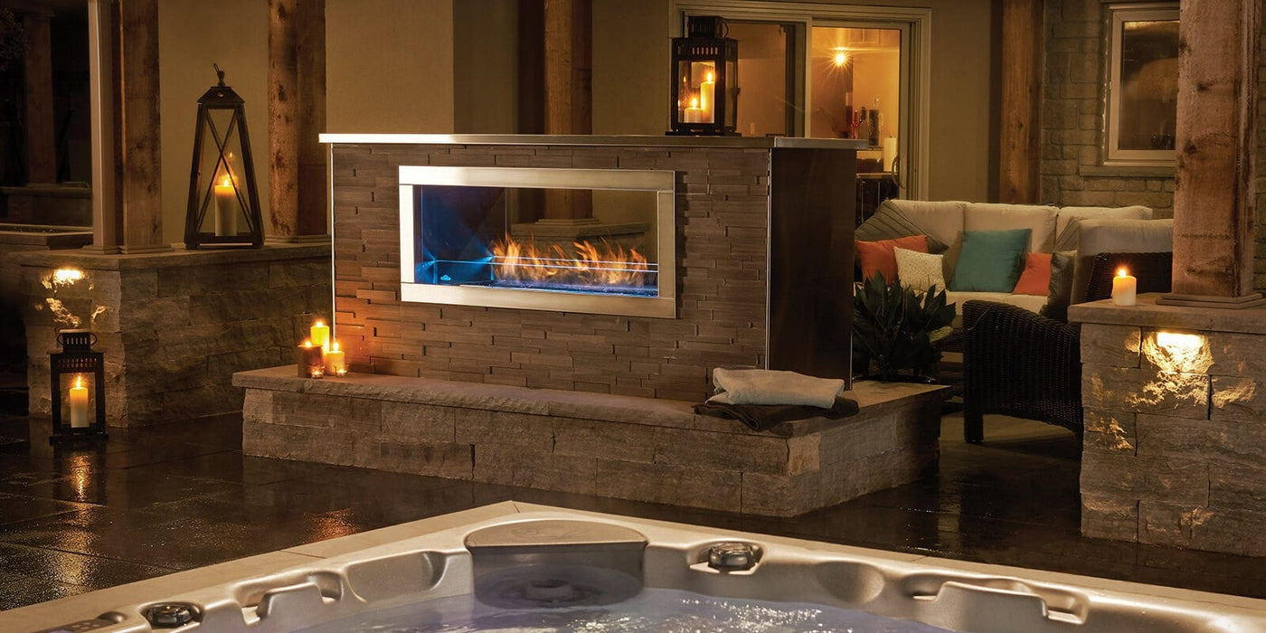 Napoleon Galaxy 48" See-Through Outdoor Linear Gas Fireplace