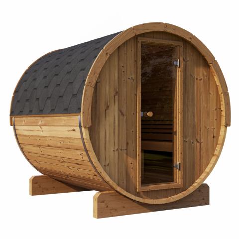 SaunaLife Model E8 Traditional 6 Person Sauna Barrel, SL-MODELE8