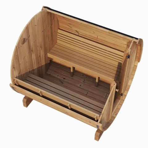 SaunaLife Model E8 Traditional 6 Person Sauna Barrel