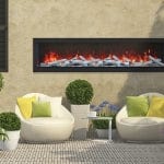 Remii Deep 65" Indoor/Outdoor Built-In Electric Fireplace