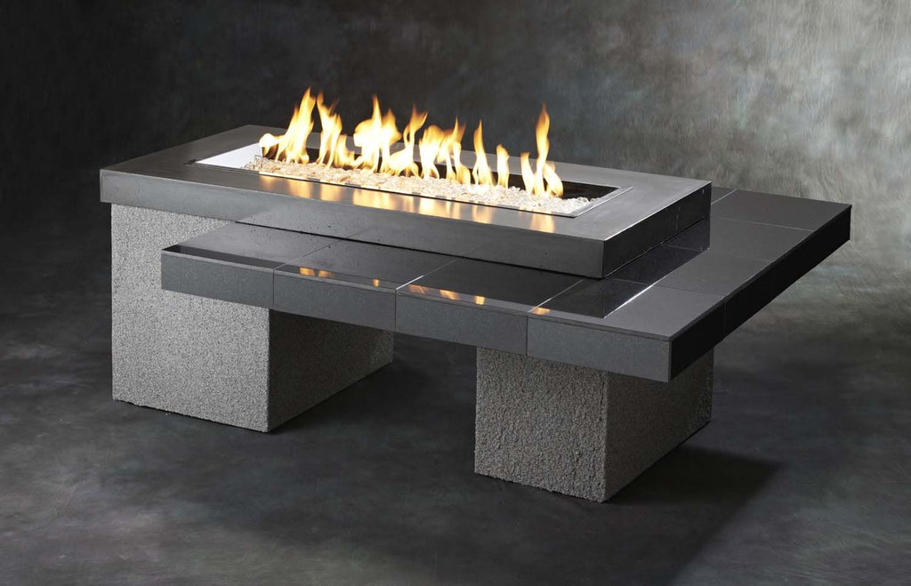 The Outdoor GreatRoom Company Uptown Linear Gas Fire Pit Table