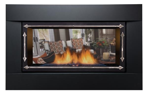 Sierra Flame Palisade 36" Deluxe See-Through Direct Vent Gas Fireplace