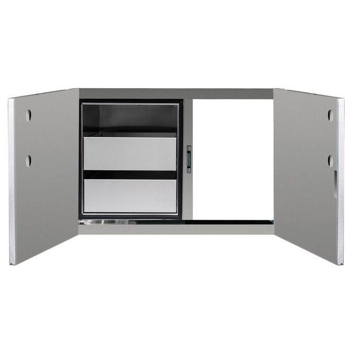 Summerset 36" 2-Drawer Dry Storage Pantry & Access Door Combo Stainless Steel