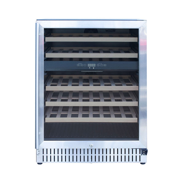 Summerset 24" Rated Dual Zone Wine Cooler Stainless Steel