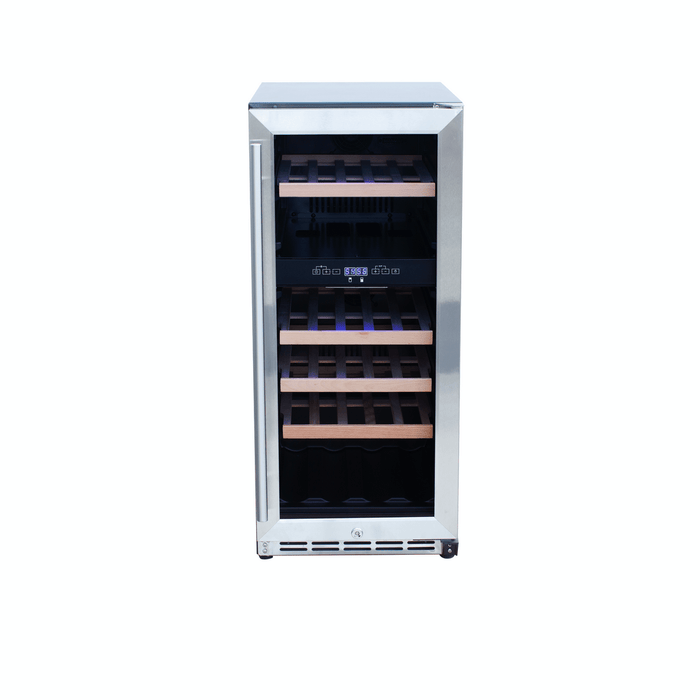 Summerset 15" Outdoor Refrigerator Dual Zone Wine Cooler Stainless Steel