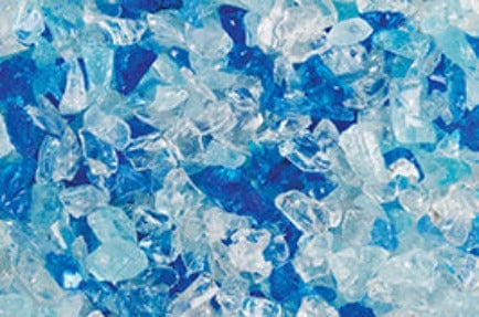 Superior - Sapphire Blue Large Crushed Glass Media, 5lb bag - GLO-Sapphire