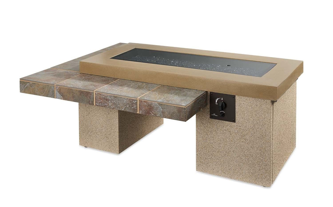 The Outdoor GreatRoom Company Uptown Linear Gas Fire Pit Table