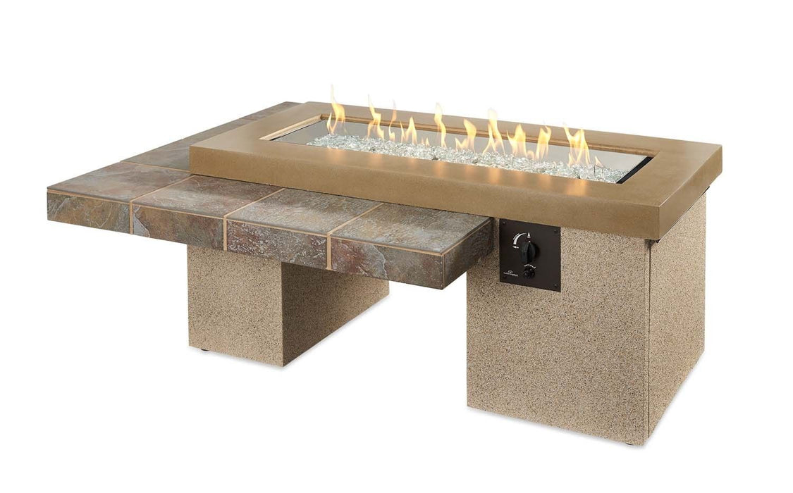 The Outdoor GreatRoom Company Uptown Linear Gas Fire Pit Table